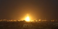 A fire breaks out after an Israeli airstrike on the outskirts of Gaza City as seen from an undisclosed location on the Israeli side of the border with Gaza, 24 September 2025.  (Photo: EPA / Atef Safadi)