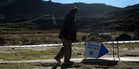 Ngakubani Magalakanqa on his way to cast his vote at Hoita voting station in Sterkspruit on 01 November 2021,People are voting in the local government elections.Photo:Felix Dlangamandla/Daily Maverick