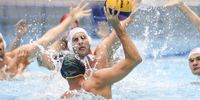 Dylan Cronje of South Africa tries to score during the World Aquatics Men's Water Polo World Cup Division2 Qualifier Final 7th-8th Place Match New Zealand v South Africa at Schwimm- und Sprunghalle im Europa-Sportpark (SSE) on 7 May 2023 in Berlin, Germany. (Photo: Maja Hitij/Getty Images)