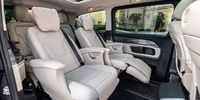 The plush seats of the Mercedes V300d. (Photo: Mercedes Benz SA)