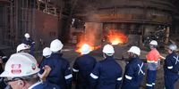 A blast furnace at ArcelorMittal South Africa’s steel-making factory at Vanderbijlpark, Gauteng. (Photo: Supplied)