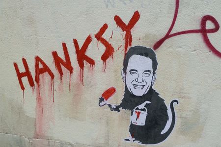 Never mind Banksy, he-e-e-re's Hanksy