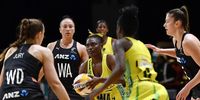 Khadijah Williams of Jamaica during the Netball World Cup 2023, Pool G match against New Zealand at Cape Town International Convention Centre Court 1 on 3 August, 2023 in Cape Town, South Africa. (Photo: Ashley Vlotman/Gallo Images/Netball World Cup 2023)
