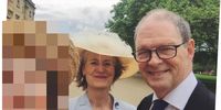 Lady and Lord Arbuthnot attend the Queen’s garden party at Buckingham Palace in May 2017. Anonymisation by Declassified. (Photo: Instagram)