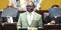 Minister of Finance Enoch Godongwana tables the Medium-Term Budget Policy Statement in Parliament. (Photo: Phando Jikelo / RSA Parliament)