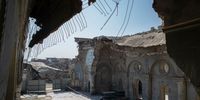 MOSUL, IRAQ - FEBRUARY 24: A view of Al-Tahira Syriac Catholic church, built in 1862, which was extensively destroyed during the war with ISIS on February 28, 2021 in Mosul, Iraq. The church is an area of 1,344 square meters. UNESCO started rebuilding the church in June 2020, as part of the Revive the Spirit of Mosul initiative. Around 3,000 tons of rubble was removed on this site, in addition to ten IEDs and one dead body of ISIS. During the city's occupation, the church was used as a court by ISIS. It is located in West Mosul in a complex of other churches, including the ancient al-Tahira church. More than four years after the battle to reclaim Mosul from the Islamic State, groups of Christians and Muslims are working together to restore many religious sites across the city. The old city of Mosul, home to historic mosques and churches was devastated during fighting and much of the city still lies in ruins, however the city is working to clean and restore the sites and prepare the city for the much-anticipated visit of Pope Francis to Iraq in March.  (Photo by Hawre Khalid/Getty Images)