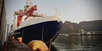 The German icebreaker Polarstern visited Cape Town in October en route to the Southern Ocean. This vessel is expected to call back at the port city, an official Antarctic gateway, before Christmas. (Photo: Xabiso Mkhabela)</p>
<p>
