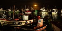 The glow of the Supermoon over Kalk Bay Harbour. Image: Melanie Black