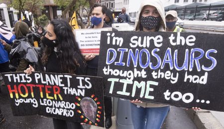 SA protesters join global activists and take a stand for a just recovery and call for a green, new Eskom