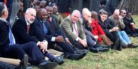 A group of diplomats including the UK and USA Ambassadors following proceedings at the last Sibaya held on July 11, 2023 at Ludzidzini Palace (Photo: Eswatini Government)