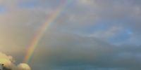And we have always believed it was a pot of gold!<br>Rainbow over the Hottentots Holland mountains.