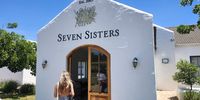 Outside of the entrance Seven Sisters Vineyard in Stellenbosch, Cape Town. (Photo: Naomi Campbell)