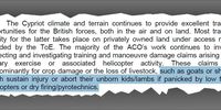 An MOD claims annual report from 2009 recognised the risk military activity posed to farm animals.