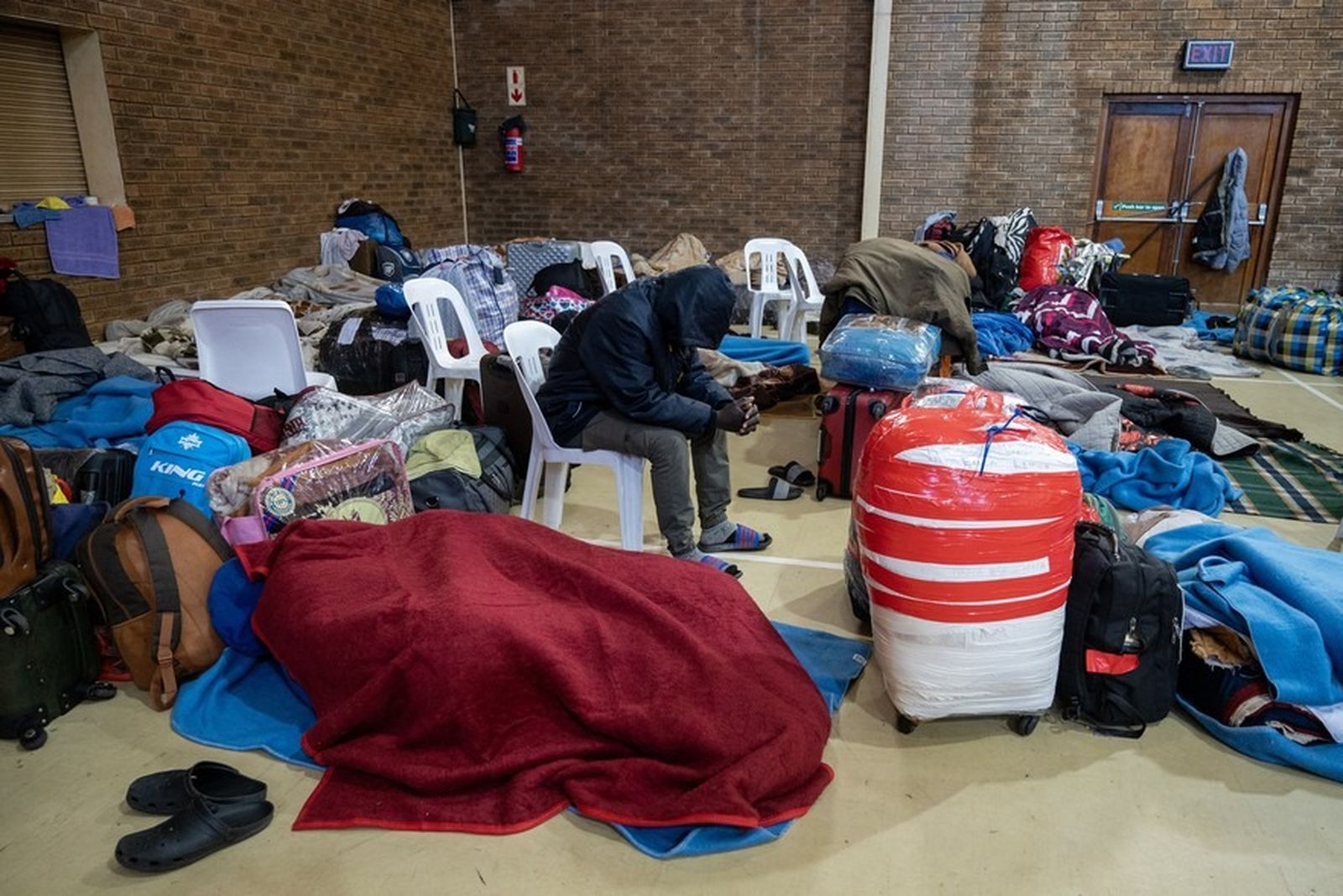 More than 300 Malawian immigrants have taken shelter at a Robertson community hall after threats, evictions and fears of xenophobic violence. (GroundUp_Robertso
