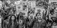 The Global Cannabis March in Cape Town, South Africa 4 May 2019. Photo: Nicky Newman