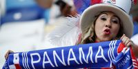  Supporter of Panama cheers prior to the FIFA World Cup 2018 group G preliminary round soccer match between England and Panama in Nizhny Novgorod, Russia, 24 June 2018.  EPA-EFE/FRANCK ROBICHON