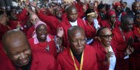 EFF members arrive at the 2025 State of the Nation Address at Cape Town City Hall on 6 February 2025  (Photo: Brenton Geach / Gallo Images)