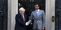 British prime minister Boris Johnson greets the Emir of Qatar, Sheikh Tamim bin Hamad al-Thani in London, 20 September 2019. (Photo: Will Oliver / EPA-EFE)