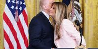 President Trump And First Lady Melania Trump Host Military Mother's Day Event At The White House