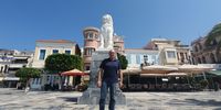 East Samos Mayor, Giorgio Stantzos, a man in a quandary (pic Greg Mills)