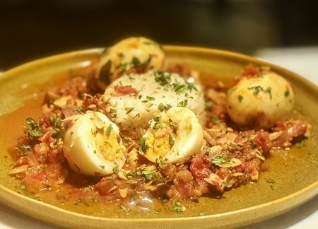 Curried eggs, an old-fashioned family treat