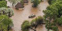 A flooded Letaba Rest Camp in the Kruger National Park.