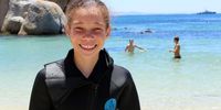 For Ashleigh Jardine, a young participant in I Am Water's Ocean Guardians workshop, the best part of the experience was snorkelling and learning about sea animals. (Photo: Tamsin Metelerkamp)