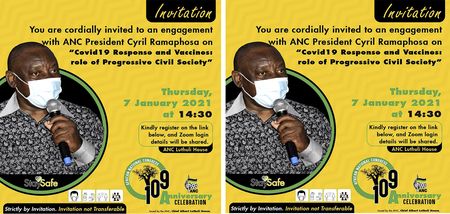 Vaccine plan: ANC reaches out to allies and civil society for ‘biggest operation our country will ever see’