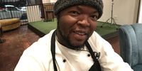 Absalom Kotsokoane, known as the gentle chef, on the wintry evening at Leano. (Photo: Marie-Lais Emond)