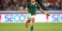 Springbok flyhalf Handre Pollard during the Rugby World Cup 2019 semifinal against Wales in Yokohama. (Photo: Steve Haag / Gallo Images)