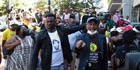Wits University students march through the streets of Braamfontein, Johannesburg protesting against financial exclusion at universities on Thursday, 11 March 2021. (Photo: Felix Dlangamandla/Daily Maverick)