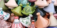 Colourful tagines for sale in Marrakesh, Morocco. (Photo: Olaf from Pixabay)