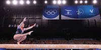 TOKYO, JAPAN - JULY 29: Sunisa Lee of Team United States competes on balance beam during the Women's All-Around Final on day six of the Tokyo 2020 Olympic Games at Ariake Gymnastics Centre on July 29, 2021 in Tokyo, Japan. (Photo by Jamie Squire/Getty Images)
