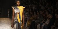 A model presents a creation of Weider Silveira brand during the 57th edition of the Sao Paulo Fashion Week at the Iguatemi shopping center in Sao Paulo, Brazil, 12 April 2024.  EPA-EFE/Isaac Fontana