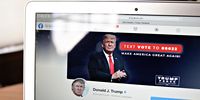 Trump's Facebook account in January 2021. Photographer: Andrew Harrer/Bloomberg