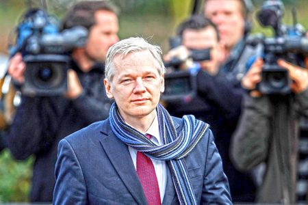 Returning soon to every media outlet near you: Julian Assange