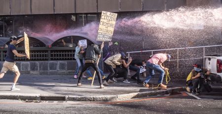 SAPS water cannons near Parliament as Cele talks tough on lockdown policing and GBV