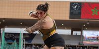Chase Jackson of the US competes in the Women's Shot Put event at the Marrakech Diamond League athletics meeting at the Grand Stadium in Marrakesh, Morocco, 19 May 2024.  EPA-EFE/JALAL MORCHIDI