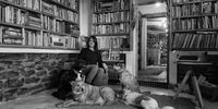 Victoria Nance of Dustcovers in Nieu-Bethesda, surrounded by books and beasts. Photo: Chris Marais