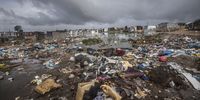 A flooded informal settlement in Bloekombos, Cape Town on 1 July 2021. (Photo: Gallo Images / Brenton Geach)