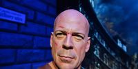A wax figure of US actor Bruce Willis is on display during the press preview of the newly inaugurated Madame Tussauds museum in Budapest, Hungary, 23 May 2023. Madame Tussauds Budapest is the latest addition to the franchise, with 51 lifelike wax sculptures depicting famous Hungarians and international stars. The museum opens to the public on 25 May 2023.  EPA-EFE/Noemi Bruzak HUNGARY OUT