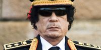 Libyan leader Muammar Gaddafi arrive at the inauguration ceremony of Jacob Zuma in Pretoria on 9 May 2009. (Photo: Gallo Images / Foto24)