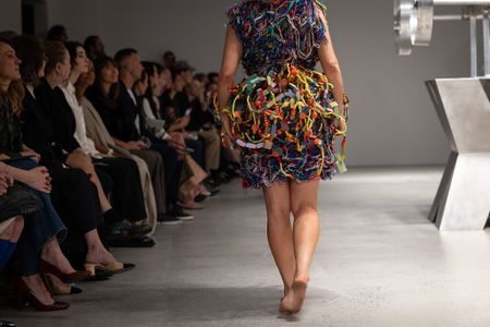 Ten-year-old American fashion designer shuttles between school and runways