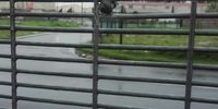 A bullet is lodged in the fence of the school. Photo: Raatiqah Tagodien
