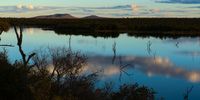 Sunset at Pioneer Dam, Mopani, Kruger National Park.  Photographer: Karin Linder 