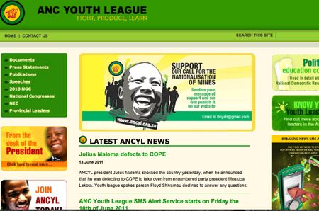 Hacker attack on Youth League's website puts even more spotlight on Malema