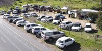 The Noordhoek food truck drive through was highly popular among locals and 'tourists' from other suburbs. (Photo: Steve Meisner)