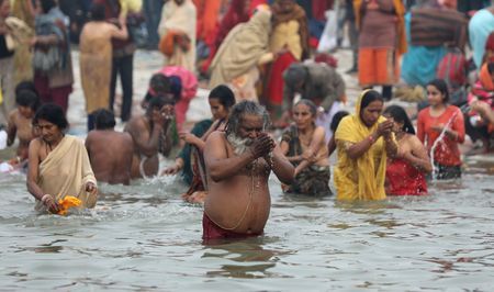 Tens of thousands take holy dip in India as Maha Kumbh festival begins