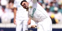 Keshav Maharaj of South Africa bowls  on day one of the ICC World Test Championship final at Lord’s in London. (Photo  Paul Harding / Gallo Images)