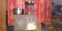 The paraffin stove that cooks food to feed 43-year-old Marumo Thamai's family of eight. The stove has had a good rest as the family hasn't cooked in weeks. (Photo: Bheki Simelane)